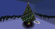 A Christmas tree in this mod (Image via Minecraft)